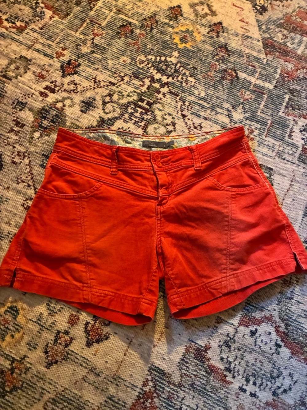 Prana Orange Women's Casual Corduroy Shorts